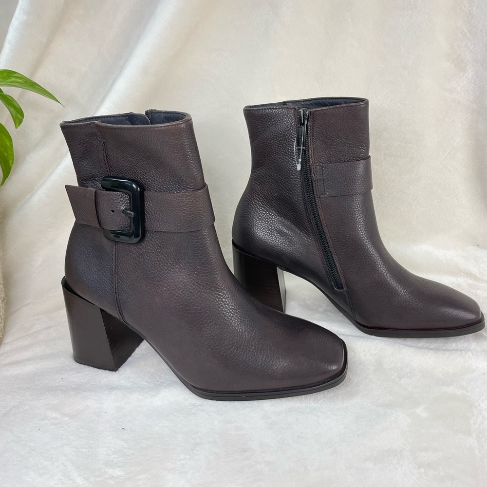$500 Paul Green Nirvana Bootie Womens 6.5US Buckle Brown Leather NEW, (C‎ 332) - Picture 9 of 15